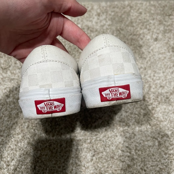 White Checkered Vans - Picture 6 of 7